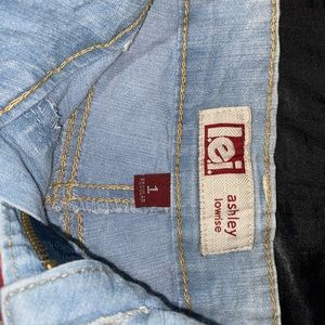 American flag jean shorts